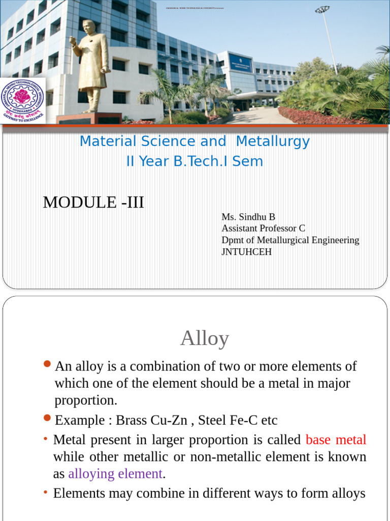 Understanding Alloys and Their Properties | PDF | Steel | Alloy