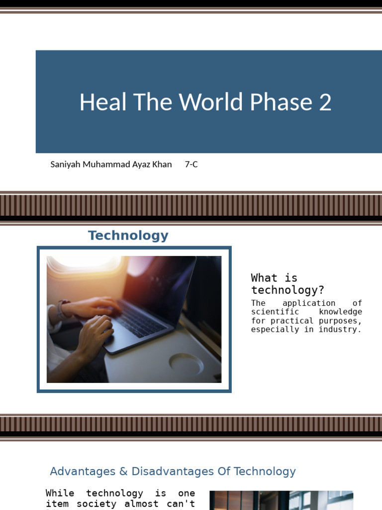 Heal The World Phase 2 Project - Saniyah Khan 7C | PDF