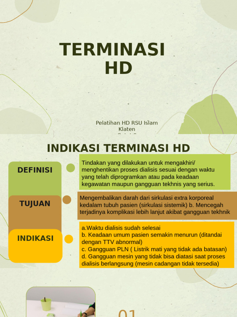 Indikasi dan Prosedur Terminasi HD | PDF