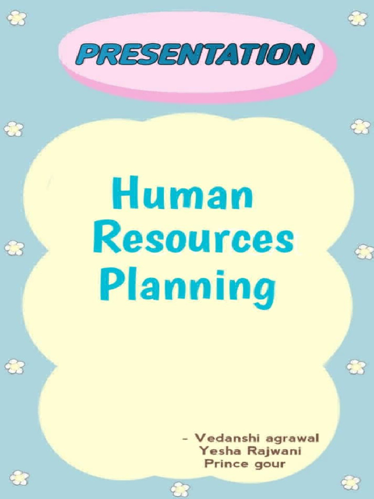 Human Resources Planning Overview | PDF | Human Resources | Human ...