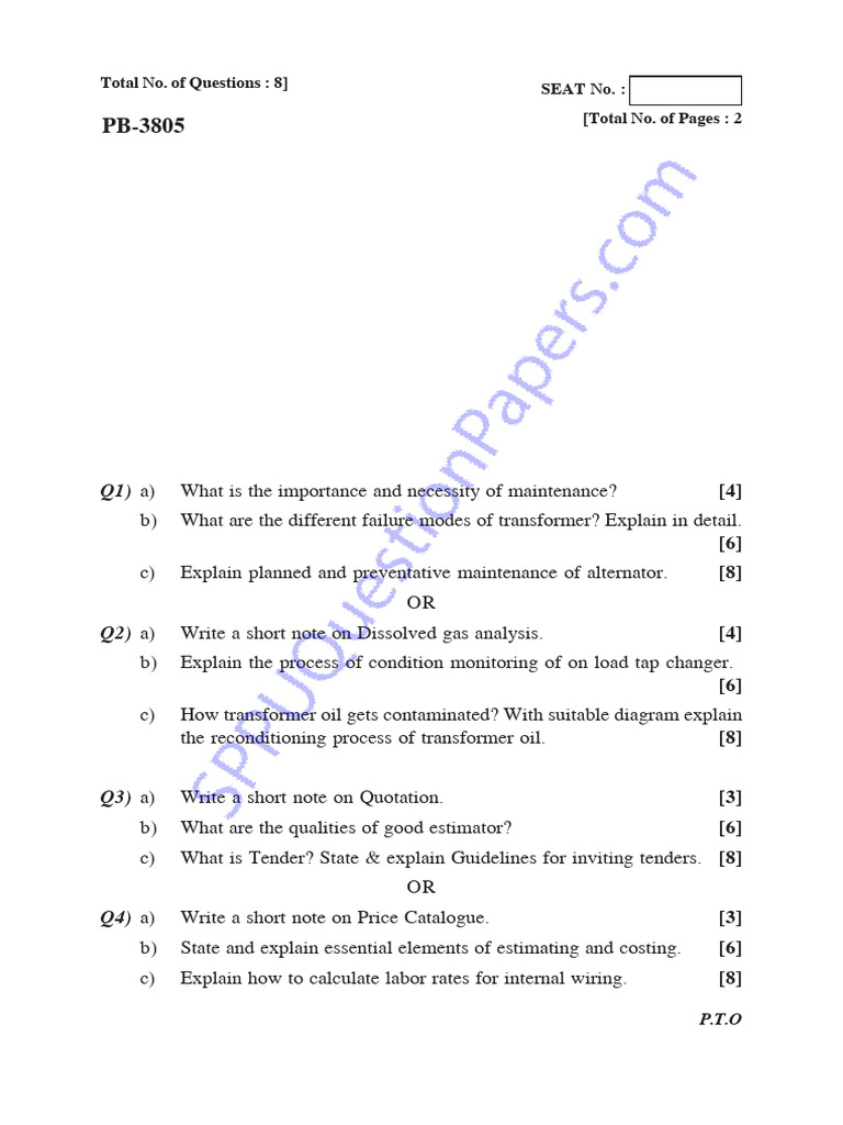 Be - Electrical Engineering - Semester 5 - 2024 - May - Electrical ...