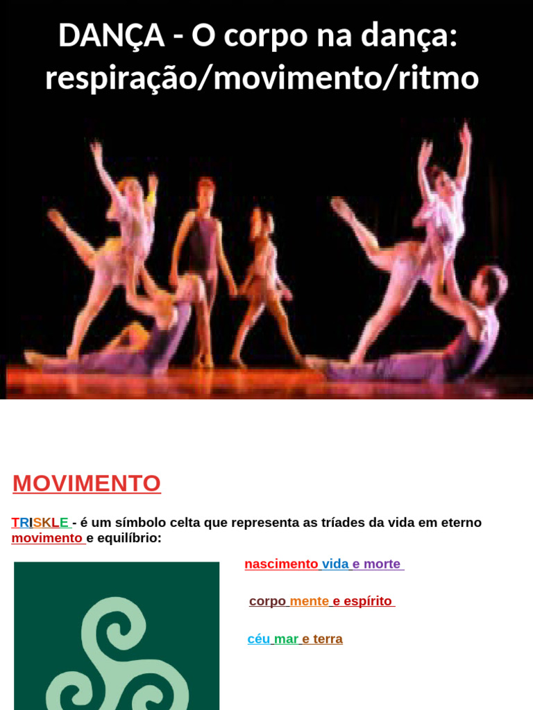 DANÇA - O Corpo Na Dança Respiraçãomovimentoritmo | PDF | Ritmo