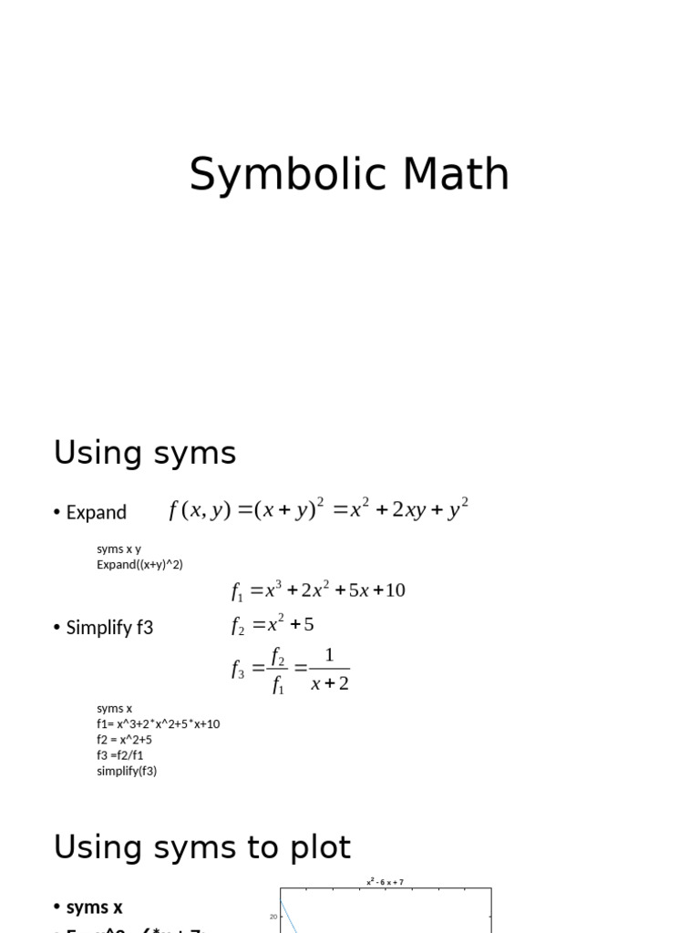 symbolicmath (2) | PDF | Ordinary Differential Equation | Force