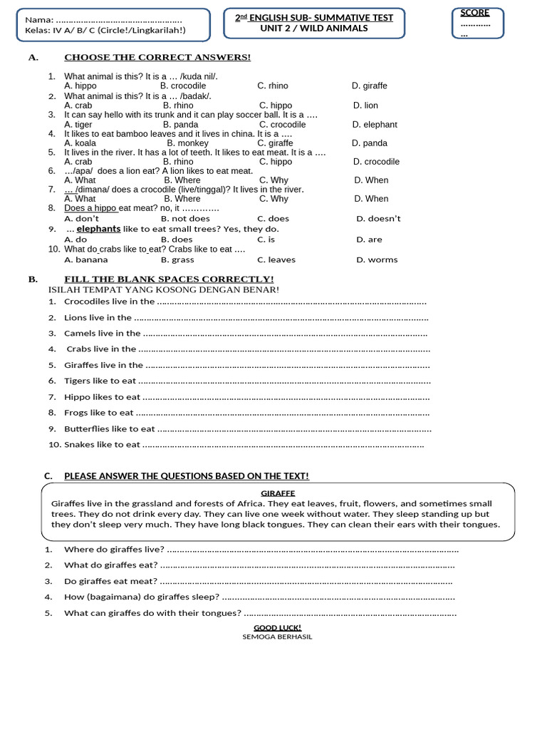 2nd ENG. SUB SUM UNIT 2 Class 4 24-25 | PDF