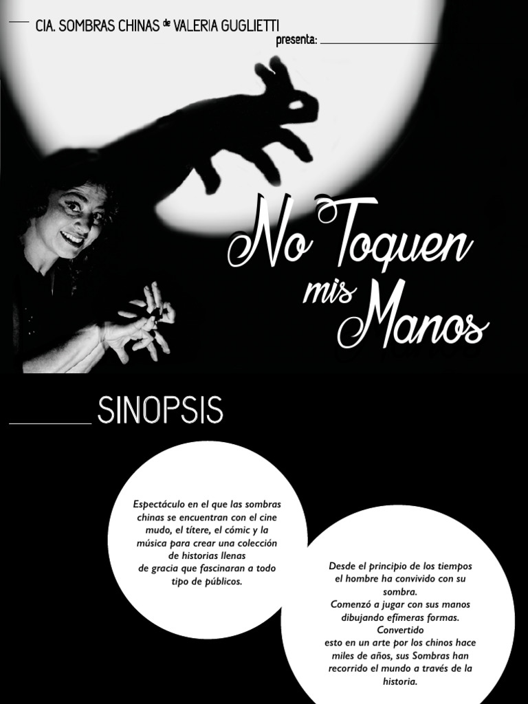 Presentacion NO TOQUEN MIS MANOS - CAST | PDF | Entretenimiento | Teatro