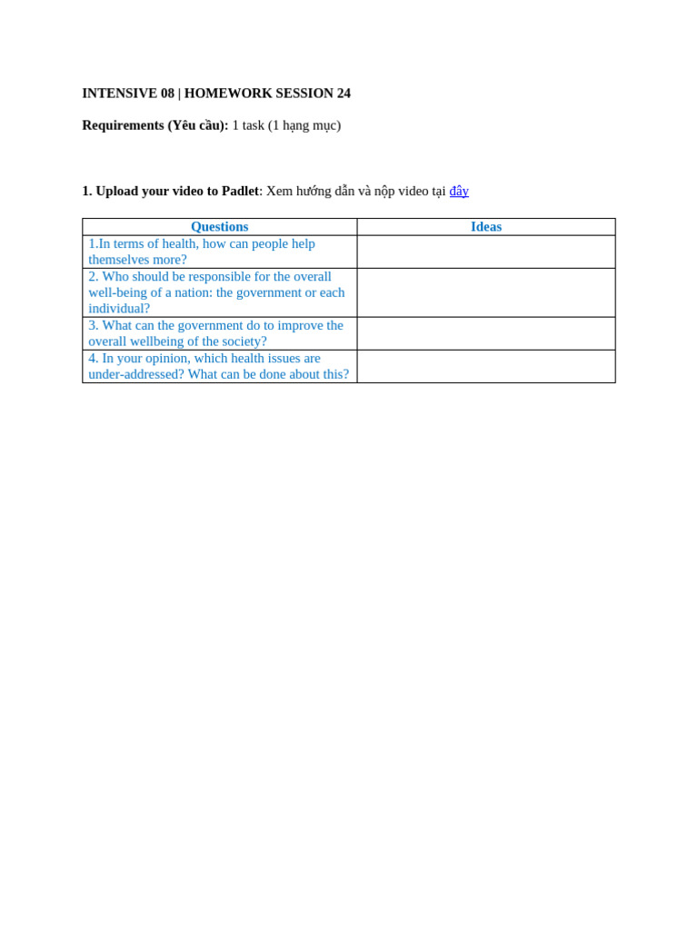Intensive 08 - Homework Session 24-1 | PDF