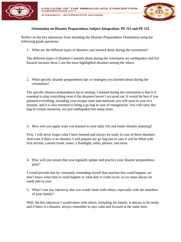 Disaster Preparedness Tips and Strategies | PDF