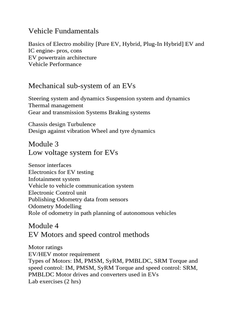Comprehensive Guide to Electric Vehicles | PDF | Electric Vehicle ...