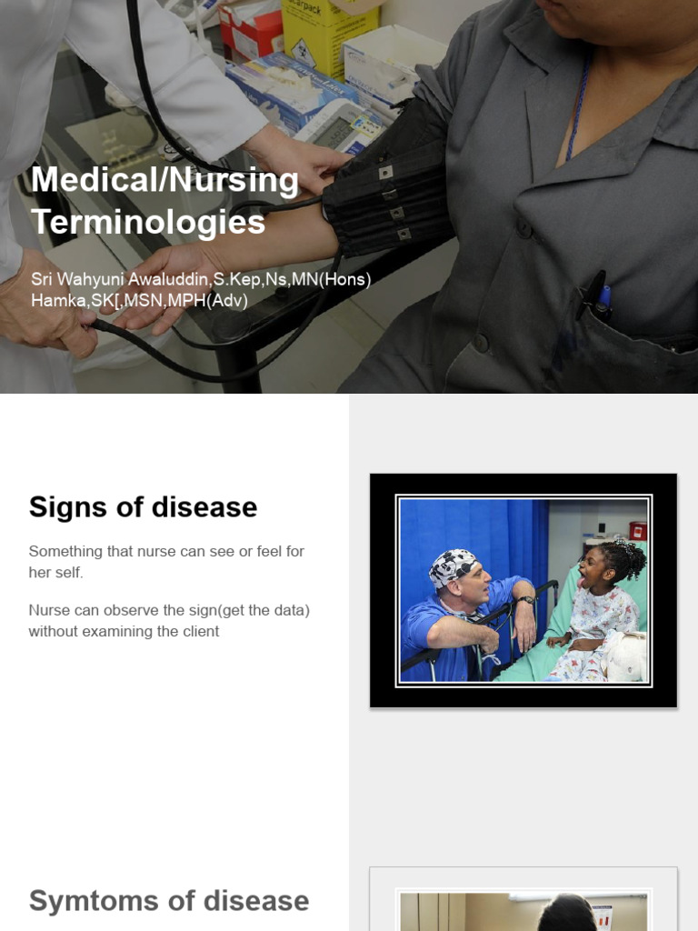 Medical Nursing Terminologies Explained | PDF