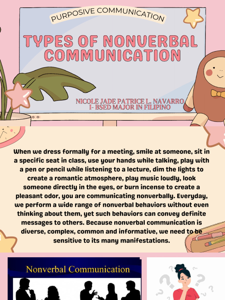 Purposive Com | PDF | Nonverbal Communication | Communication