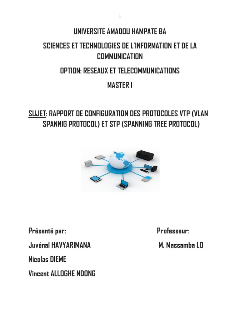 Configuration des Protocoles VTP et STP | PDF | Transmission des ...