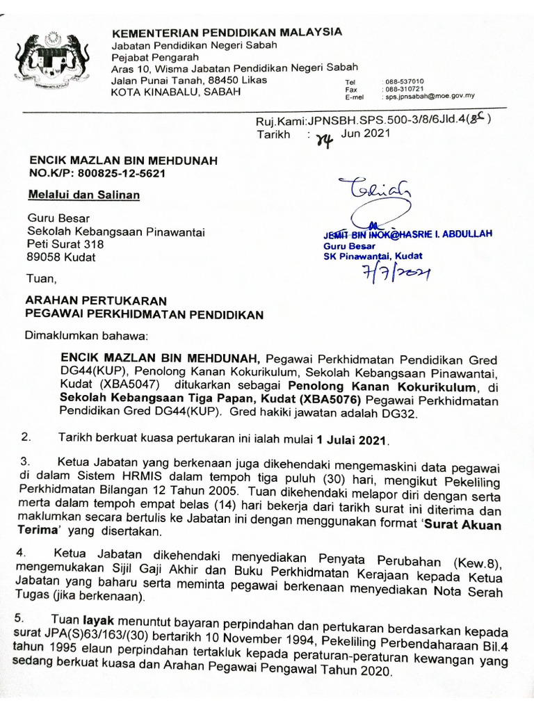Surat Surat Pentadbiran | PDF