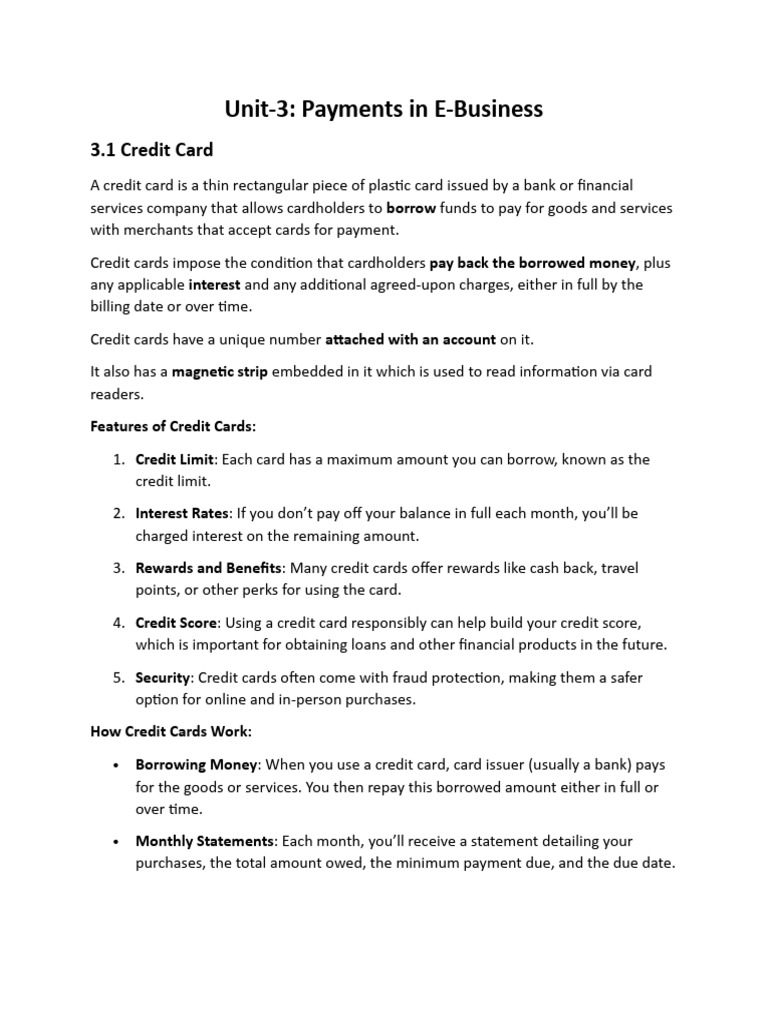 E-Business Payment Methods Explained | PDF | Credit Card | Debit Card
