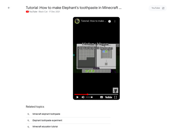 Minecraft Elephant Toothpaste Tutorial | PDF