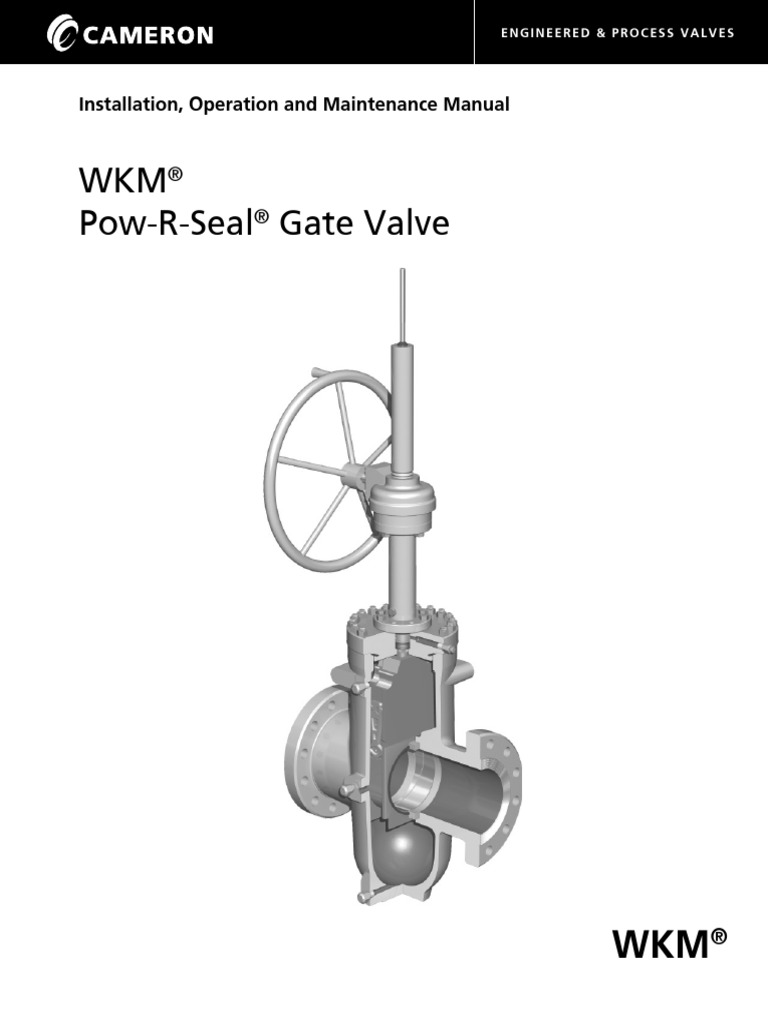 WKM Pow R Seal Gate Valve | PDF | Valve | Mechanical Engineering