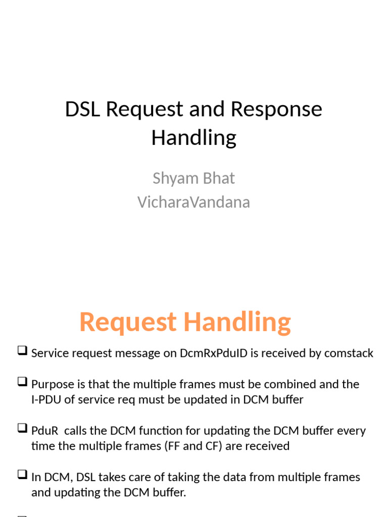 DSL Request and Response Handling Guide | PDF