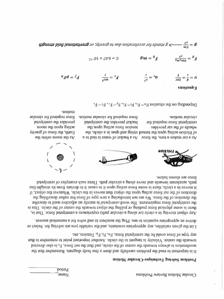 2122 Circular Motion Review IB Key | PDF