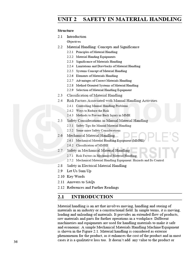 Material Handling Safety Guidelines | PDF