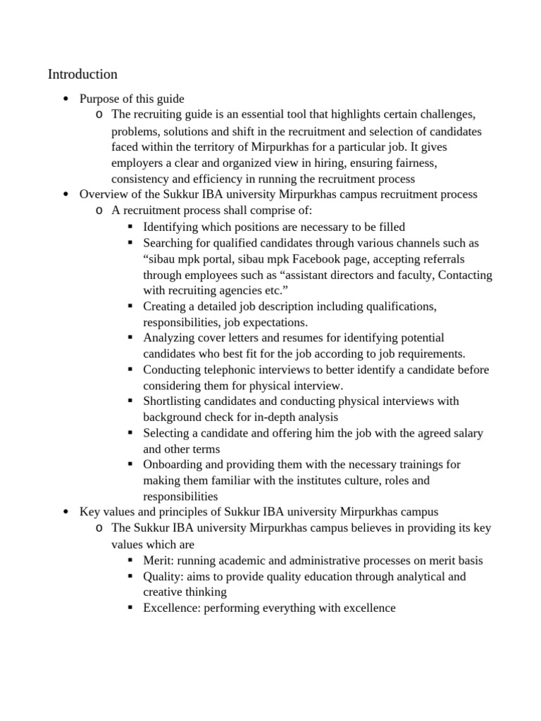 Hrm Guide Pdf Recruitment Business