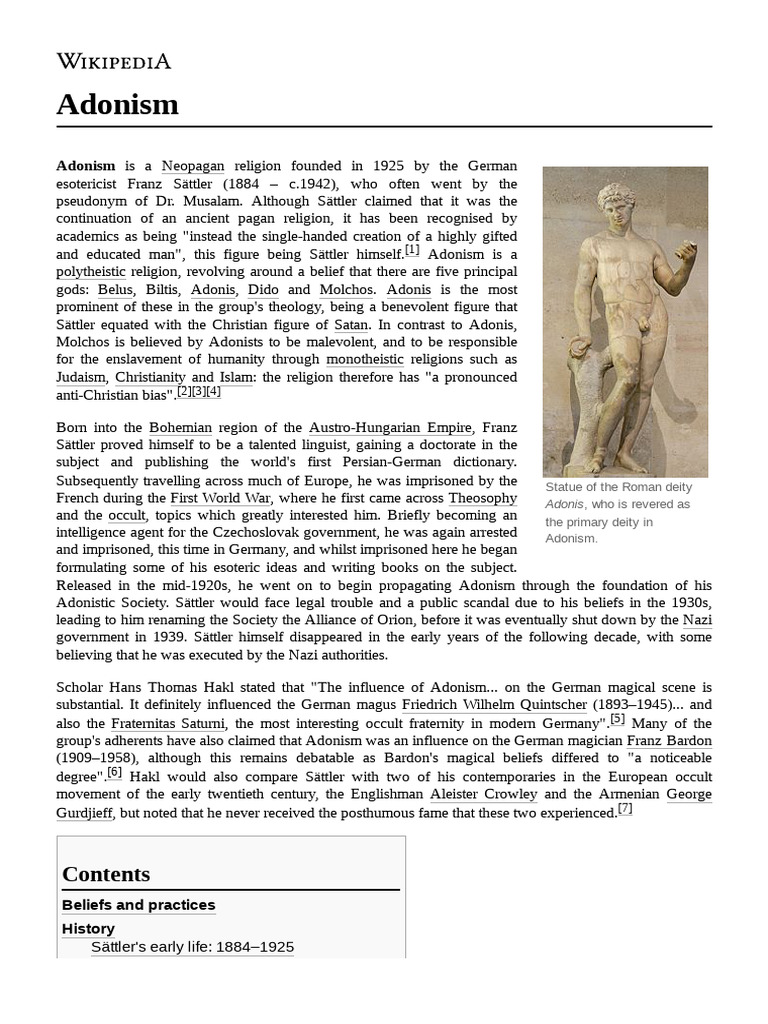 Adonis M | PDF | Religious Faiths | Religious Belief And Doctrine