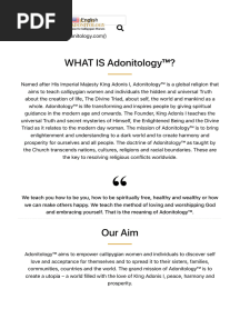 WHAT IS ADONITOLOGY? – THE CHURCH OF ADONITOLOGY™