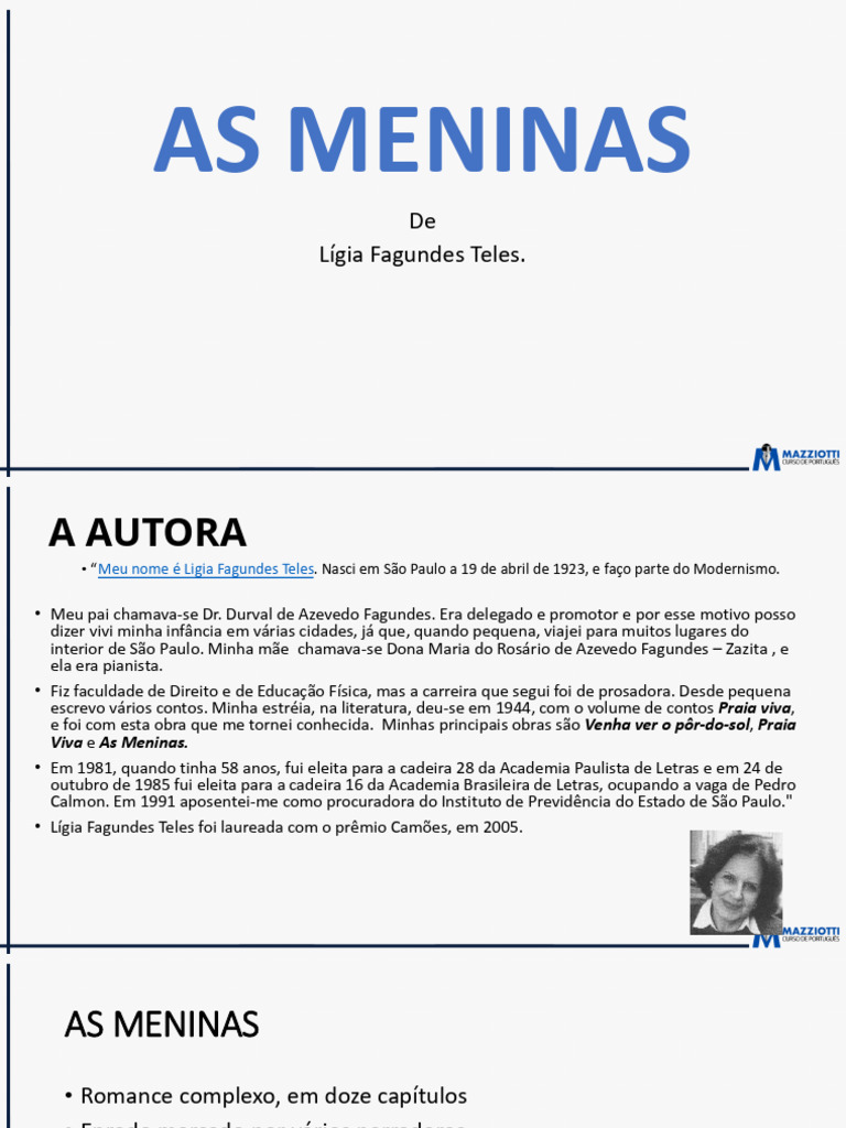 As Meninas: Amizade e Resistência | PDF
