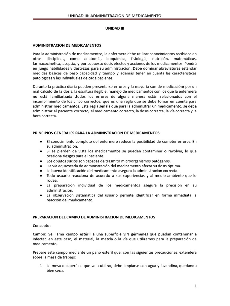 Administración Segura de Medicamentos | PDF | Medicamentos con receta ...