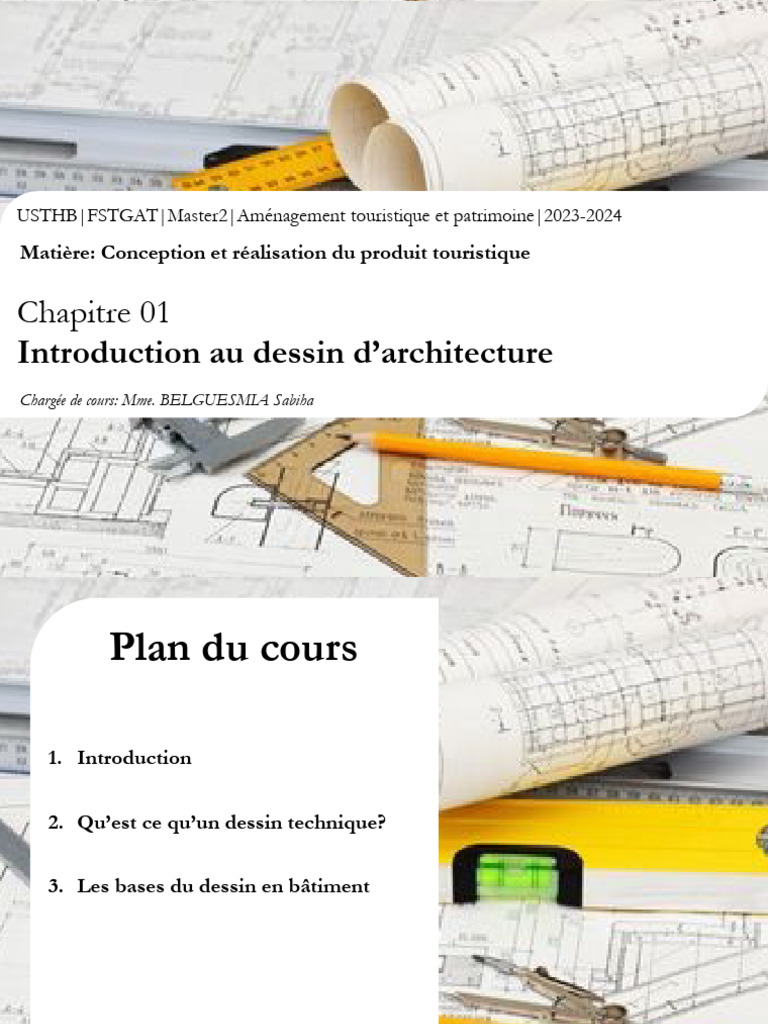 Introduction au dessin d'architecture | PDF | Dessin technique | Dessin