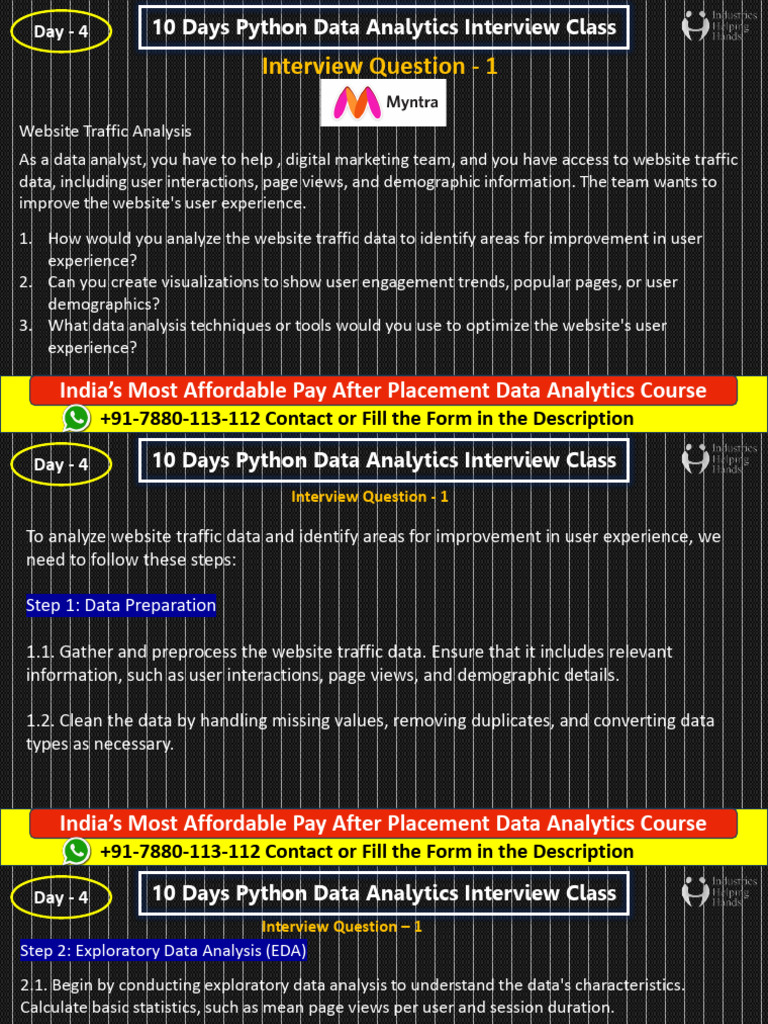 Day 4 - Notes Interview Questions | PDF | Data Analysis | Regular ...