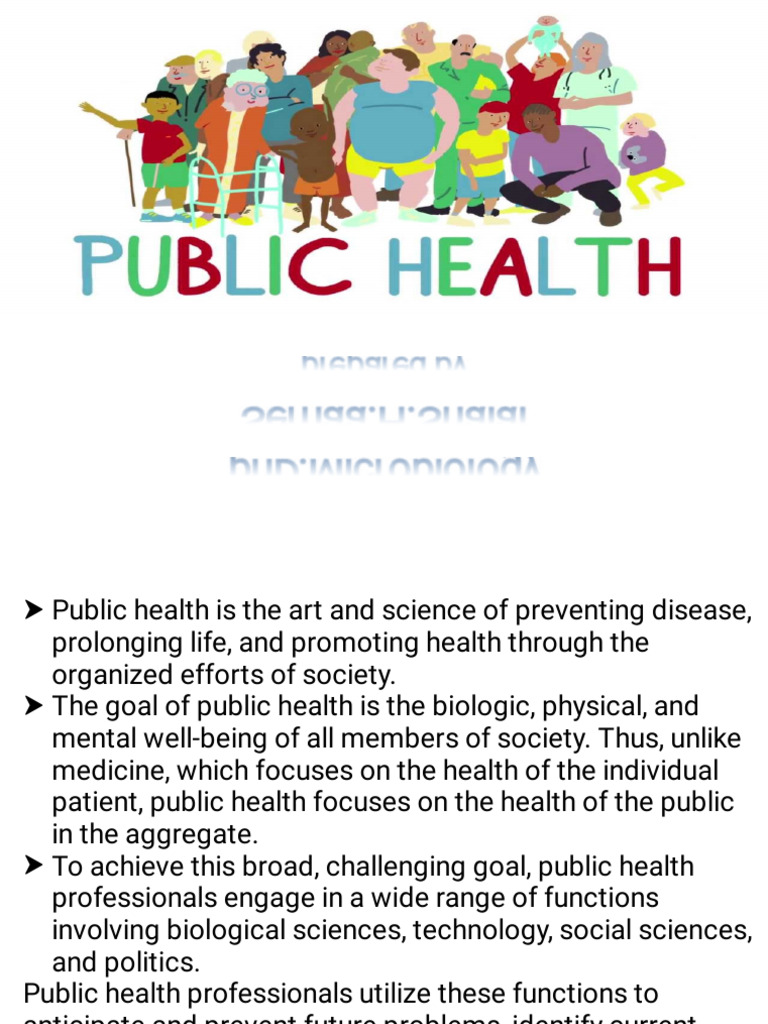 Overview of Public Health Functions | PDF | Public Health | World ...
