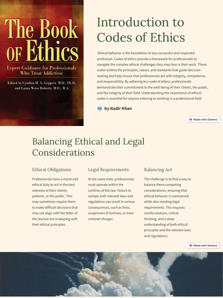 Introduction to Professional Ethics | PDF | Accountability | Integrity