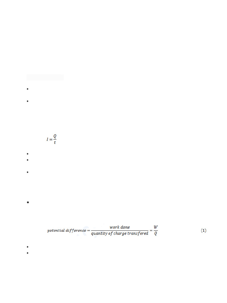 10 Electricity Notes 5 Pdf Electrical Resistance And Conductance