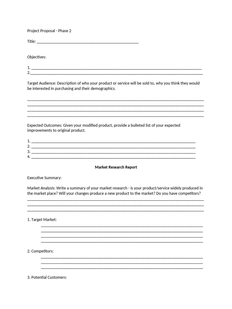 Phase 2 Project Proposal Overview | PDF | Marketing