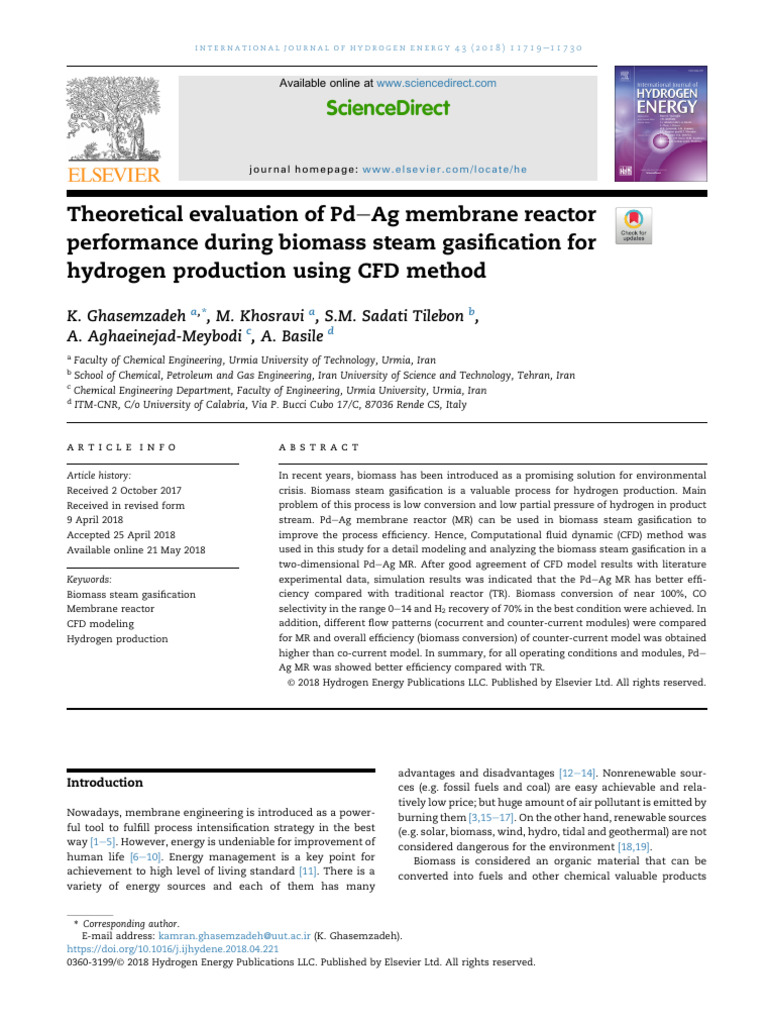 Theoretical Evaluation of PdAg Membrane Reactor Performance During ...