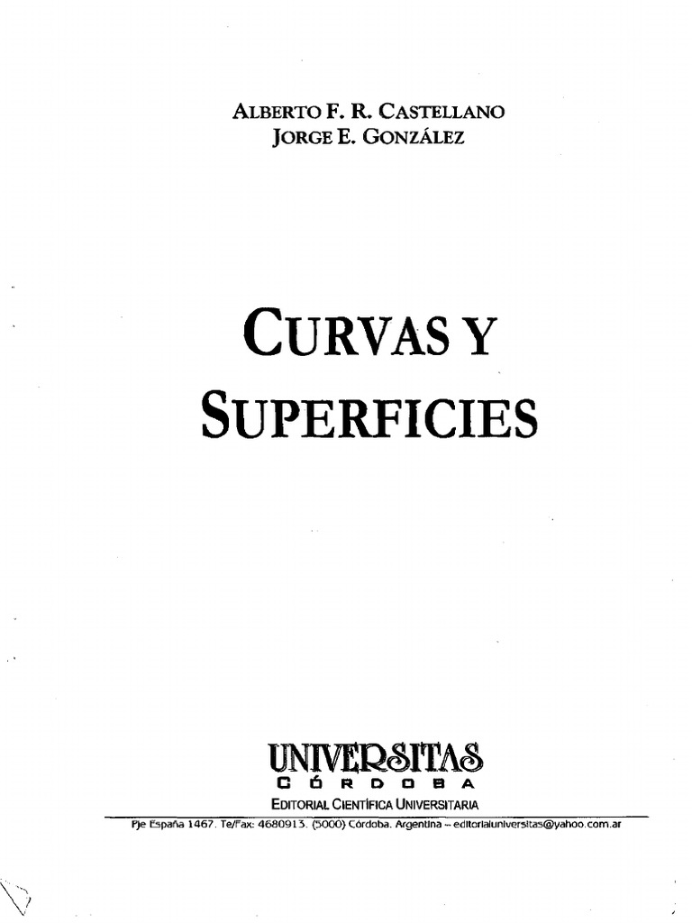 Curvas Planas y Superficies Gausas | PDF | Curva | Rotación