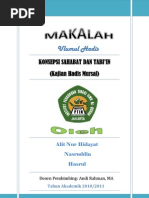 Download Konsepsi Sahabat Dan Tabiin Kajian Hadis Mursal PDF by RulHas SulTra SN80114984 doc pdf