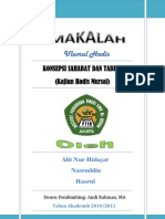 Konsepsi Sahabat Dan Tabi'in (Kajian Hadis Mursal) PDF