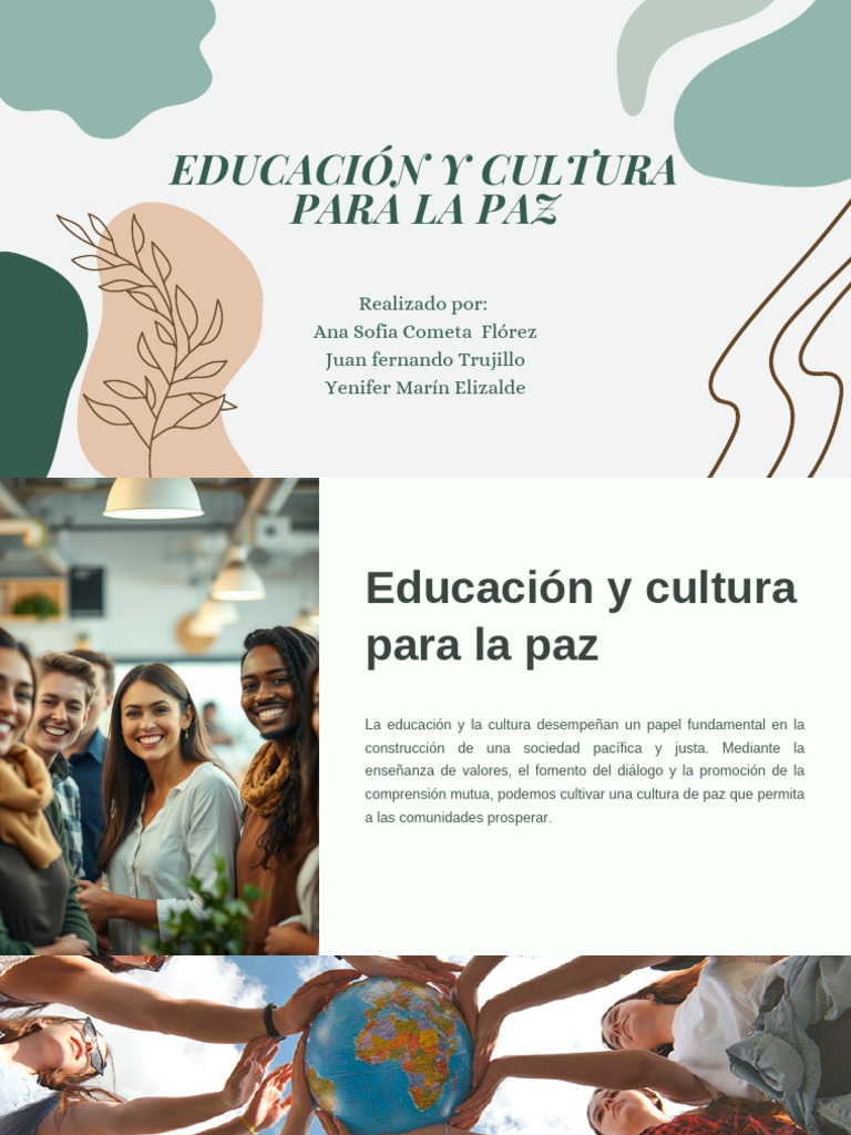 Educacion y Cultura para La Paz | PDF | Paz | Empatía