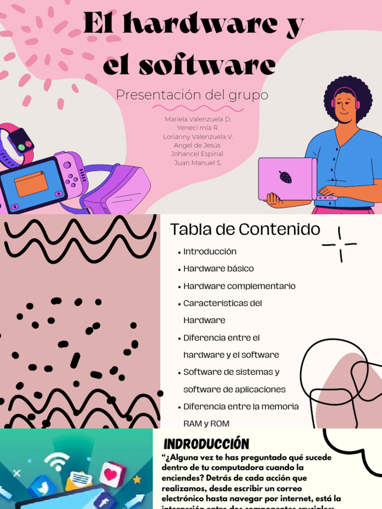 Presentación Moderna Aesthetic Alegre Rosa PDF | PDF | Hardware de la ...