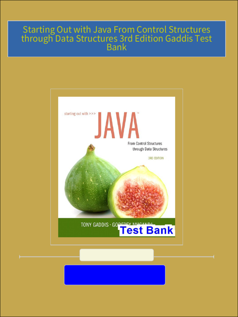 Full Download of Starting Out with Java From Control Structures through ...