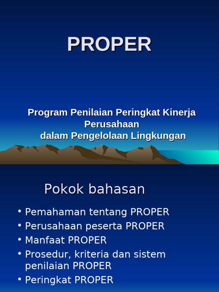 PROPER | PDF