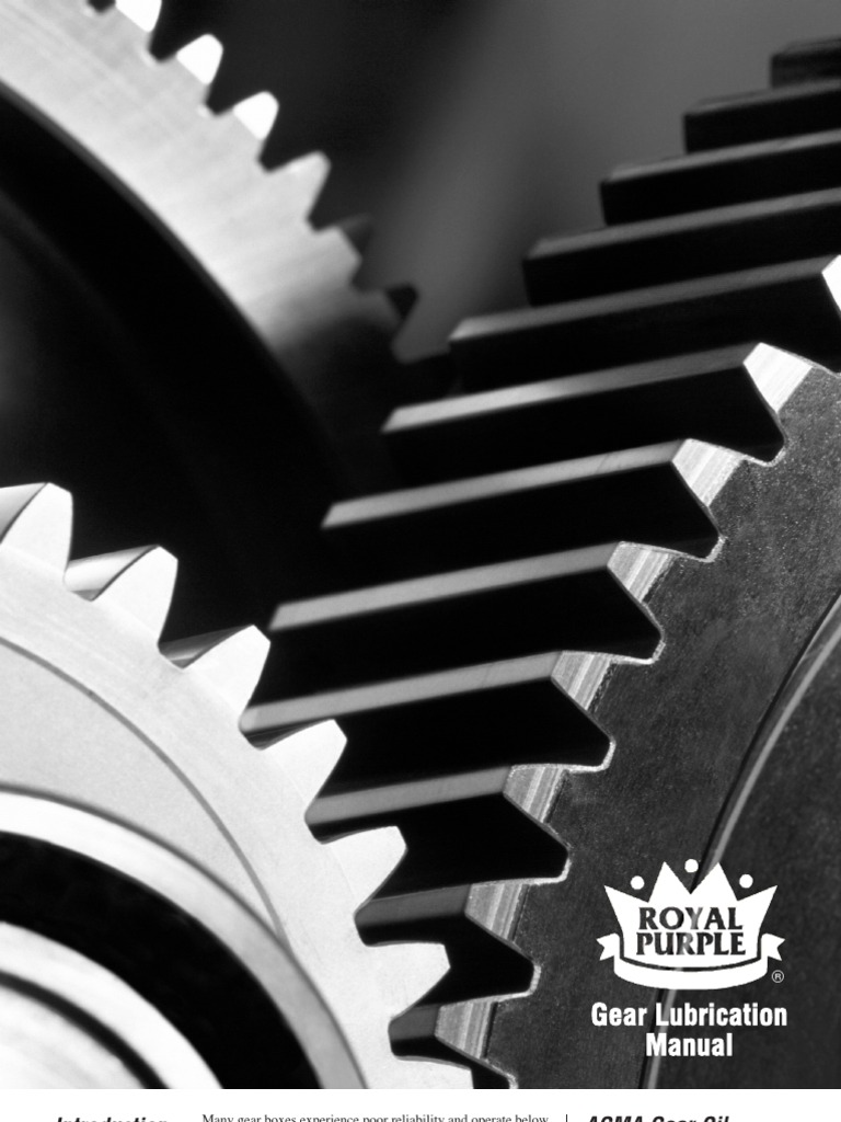 Gear Lubrication Manual | PDF | Gear | Motor Oil