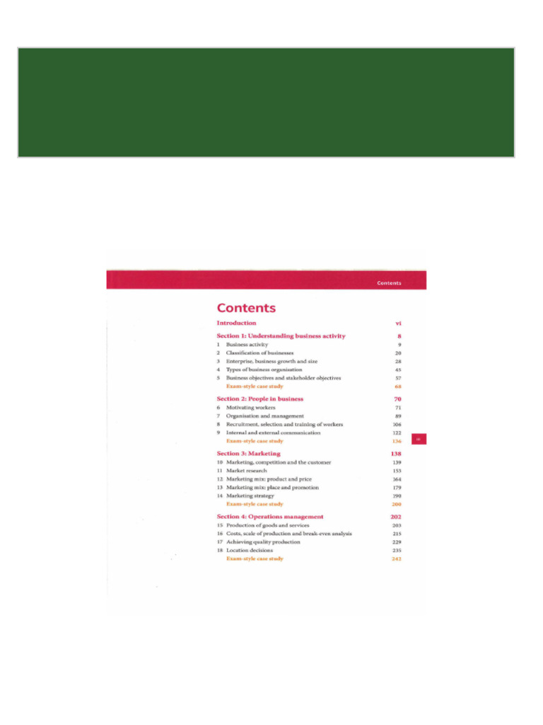 Cie cambridge igcse business studies coursebook 3rd 2024 scribd