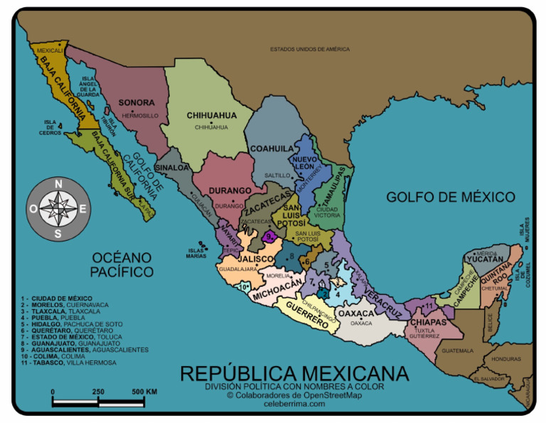 Mapa A Color Con Nombre | PDF