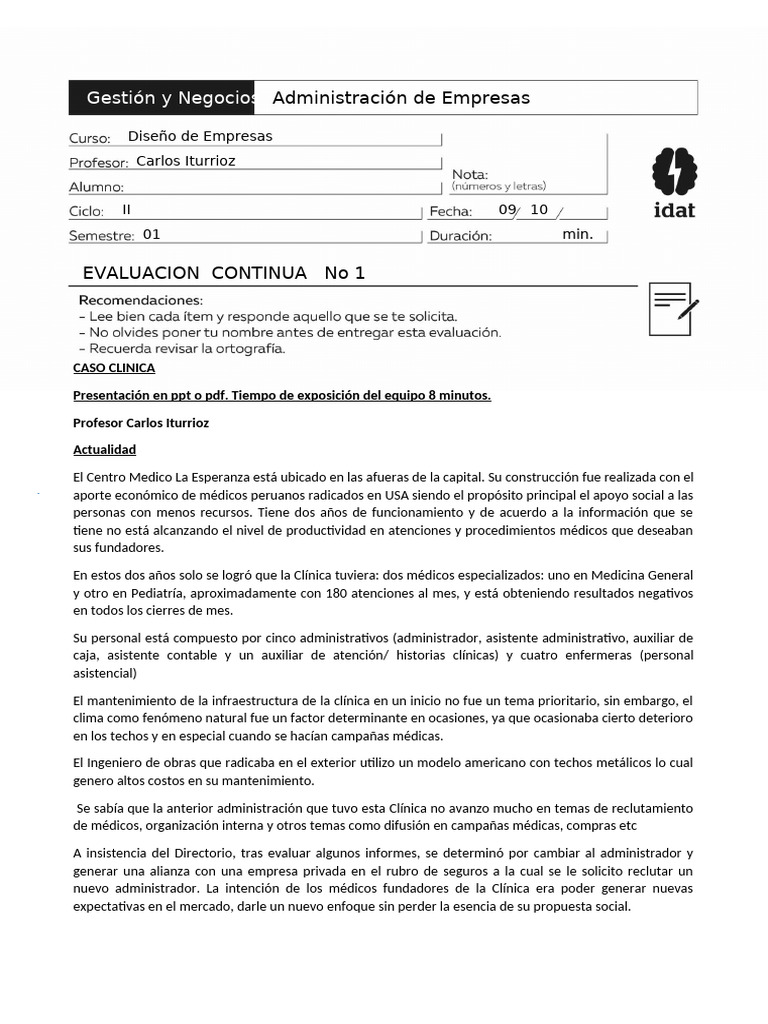Evaluación Continua 1 | PDF | Business | Economias