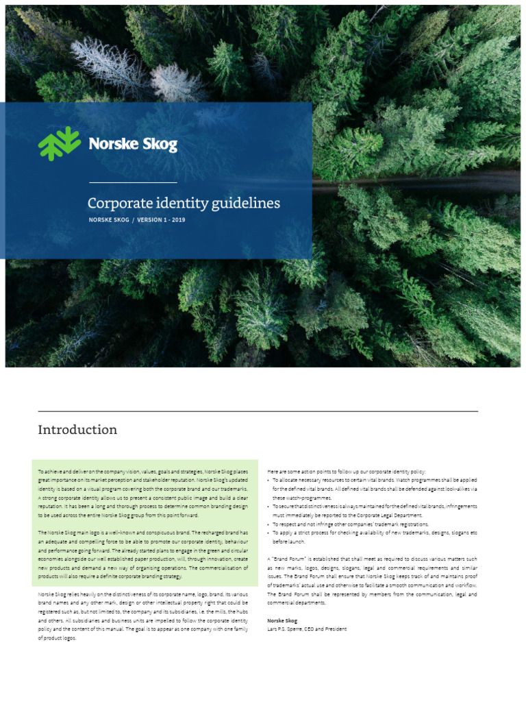 Norske Skog Brand Manual 2019 | PDF | Brand | Typefaces