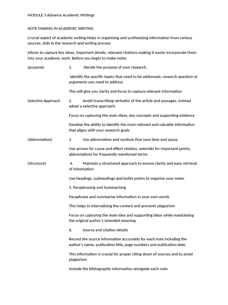Effective Note Making Strategies | PDF | Citation | Information