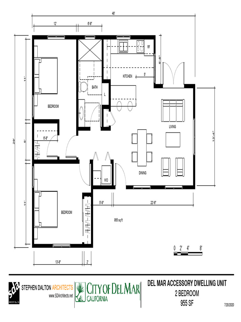 Two Bedroom Adu Plan Pdf