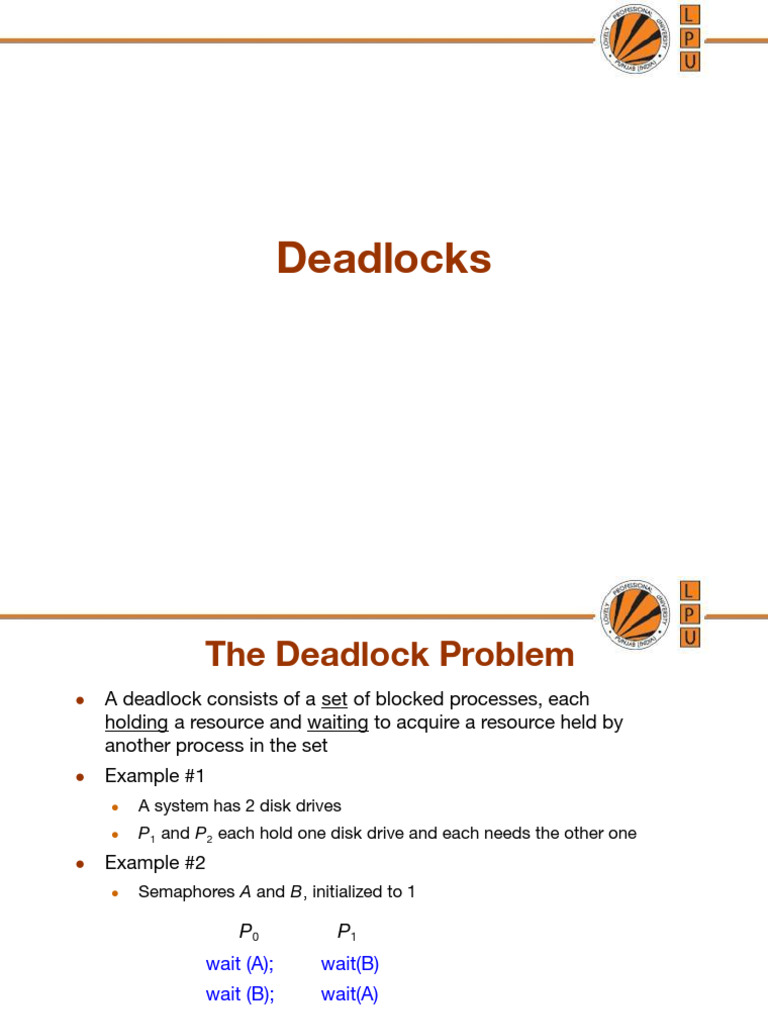Understanding Deadlocks in Systems | PDF | Theoretical Computer Science ...