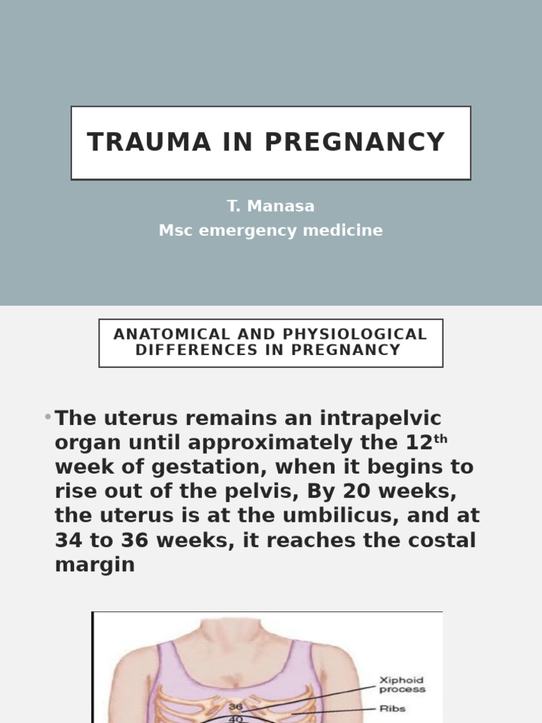 Trauma in Pregnancy | PDF | Pregnancy | Heart